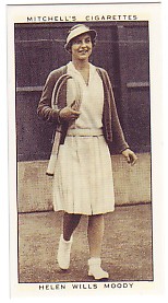 1936 Mitchell's Cigarettes Tennis Helen Wills Moody